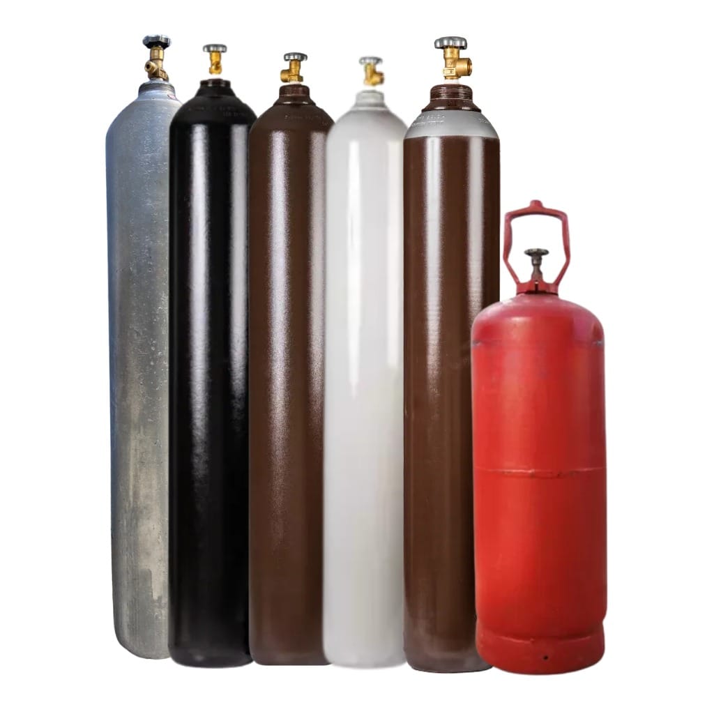 Diversos Gases e Tamanhos